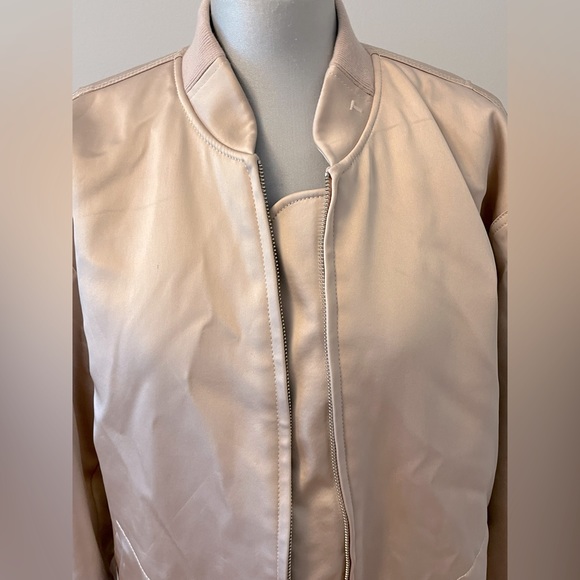 T Alexander Wang satin blush bomber. - Picture 8 of 12